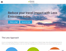 Tablet Screenshot of less.ca